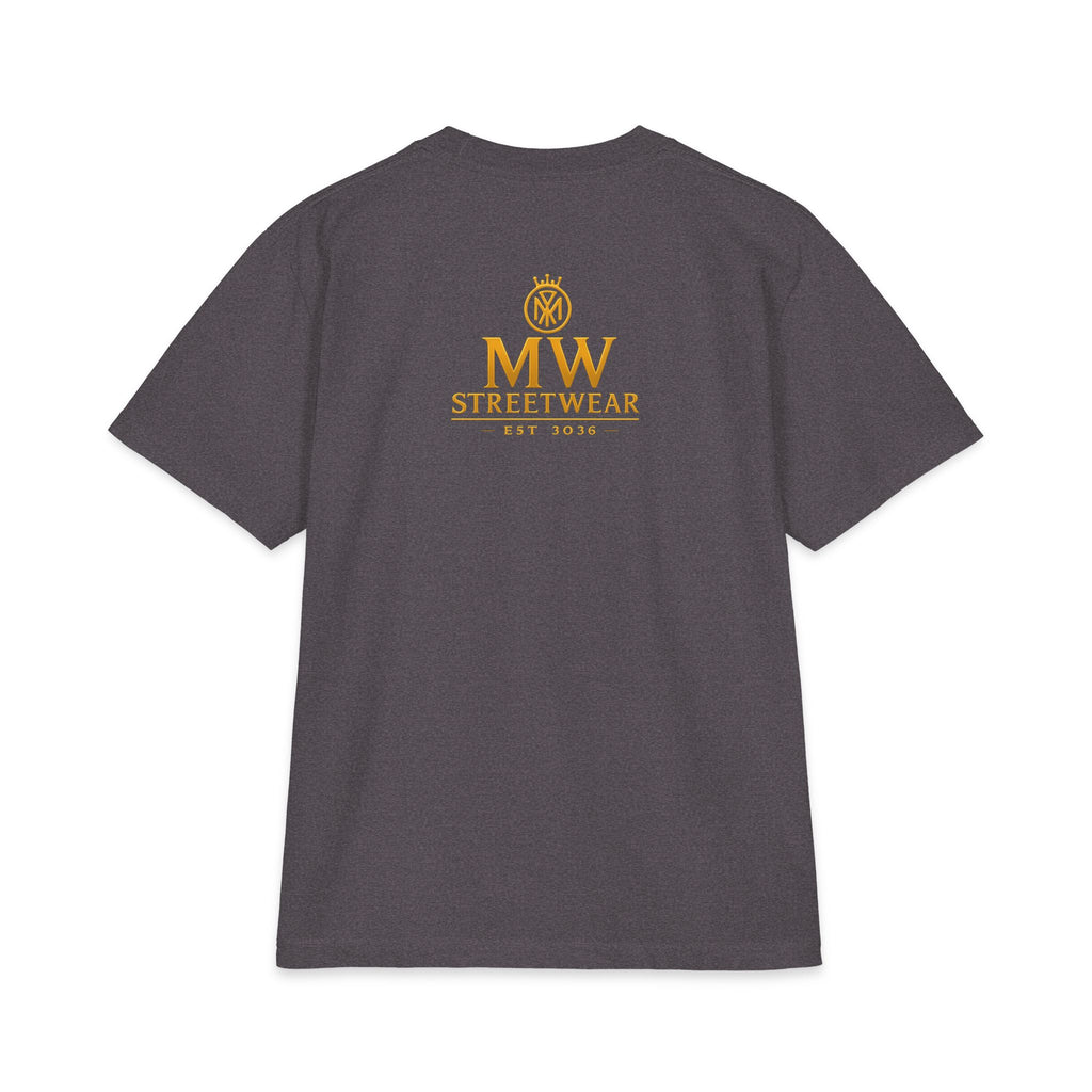 MW Streetwear Gold Crown T-Shirt — Luxury Logo Graphic Tee