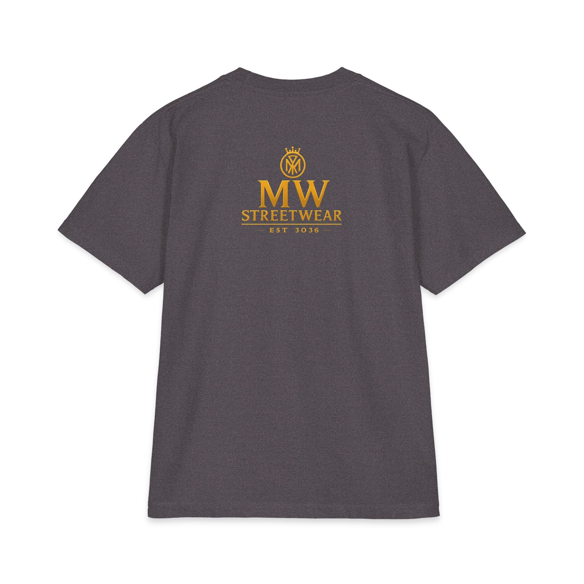 MW Streetwear Gold Crown T-Shirt — Luxury Logo Graphic Tee