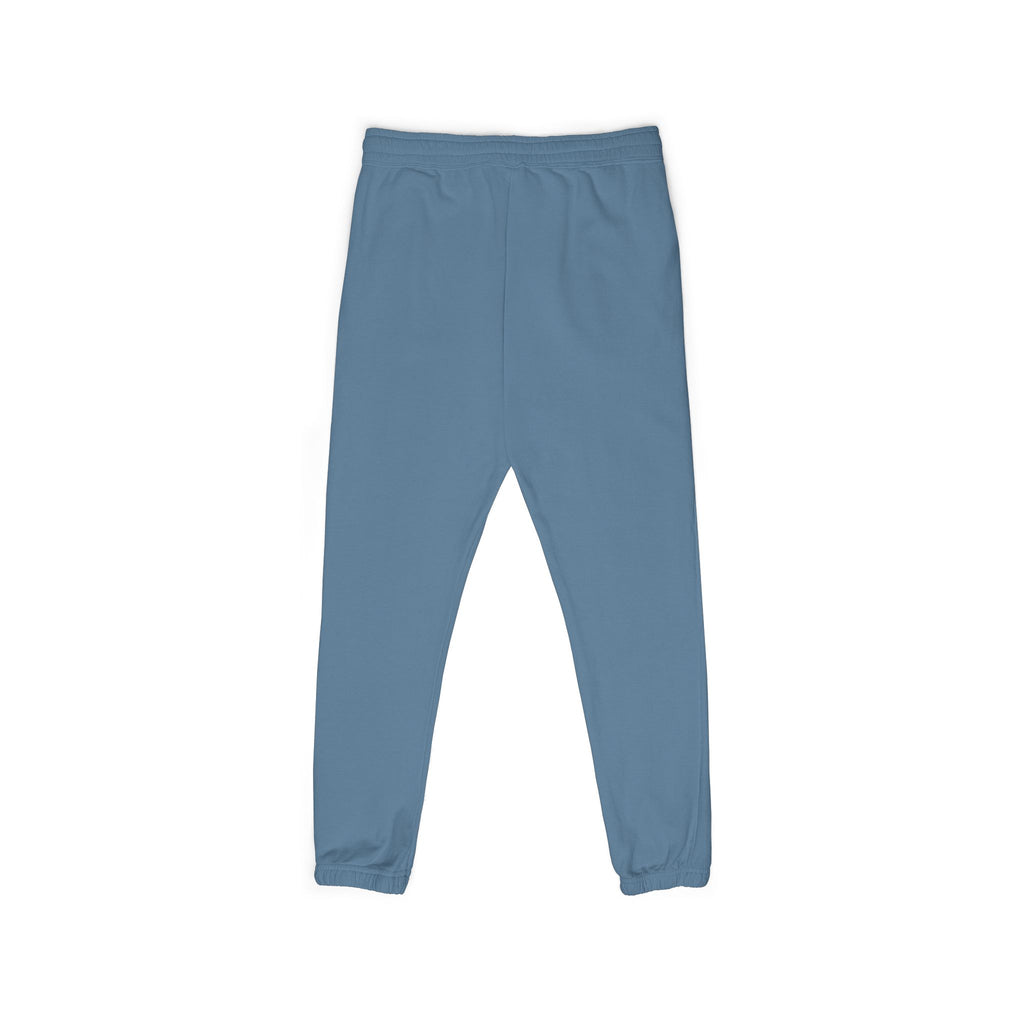 Ember Crest Sweatpants — Garment-Dyed Fleece Joggers with Sun Emblem