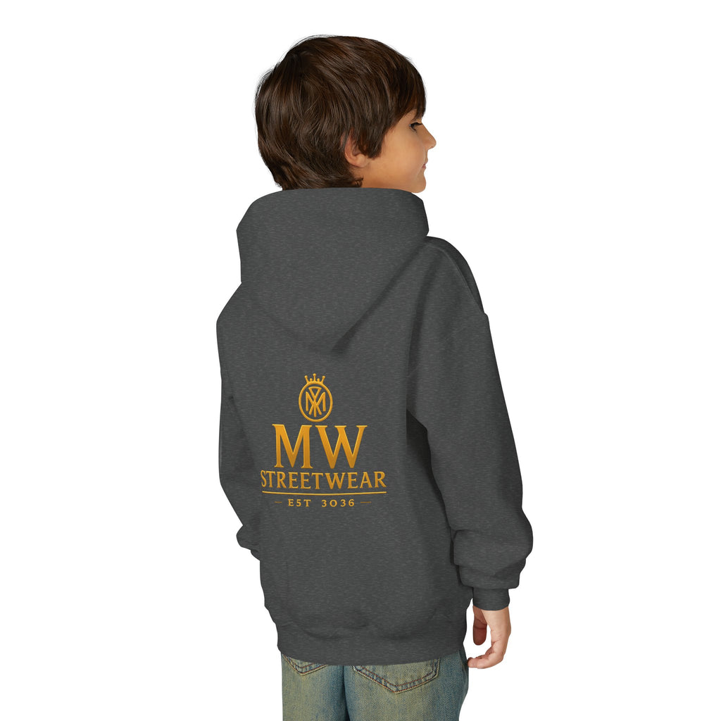 Youth Hoodie — MW Streetwear Gold Logo Pullover