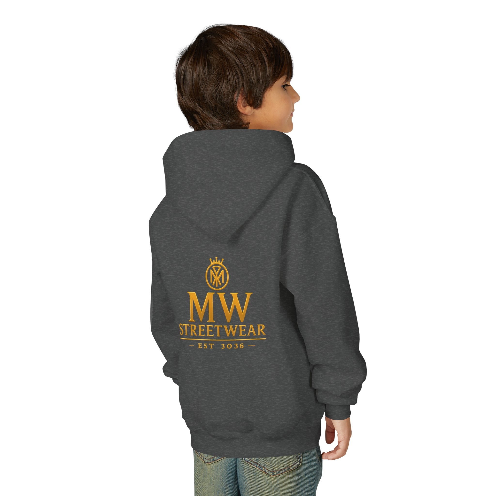 Youth Hoodie — MW Streetwear Gold Logo Pullover