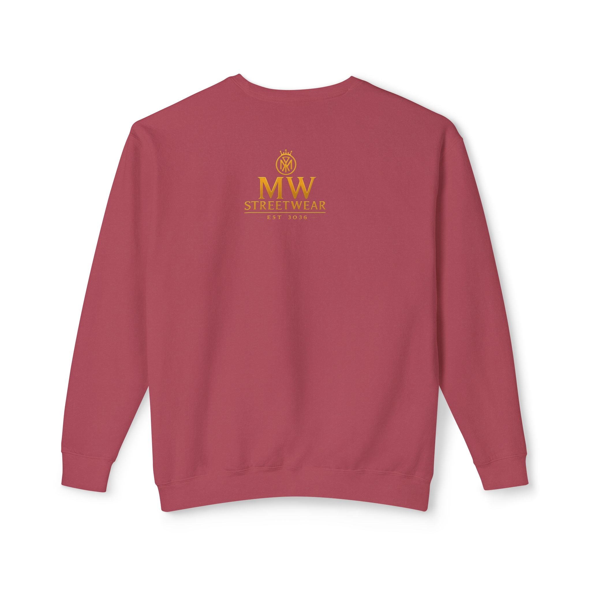Gold Crown MW Logo Crewneck Sweatshirt — Luxury Monogram Streetwear