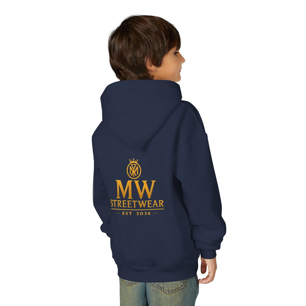 Youth Hoodie — MW Streetwear Gold Logo Pullover