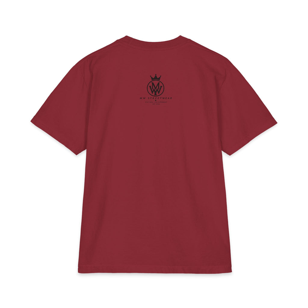 Crowned MW Logo T-Shirt — Minimal Monogram Graphic Tee