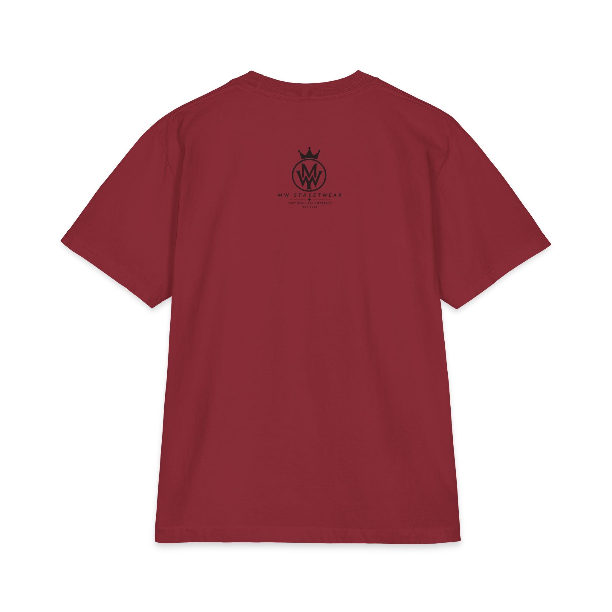 Crowned MW Logo T-Shirt — Minimal Monogram Graphic Tee