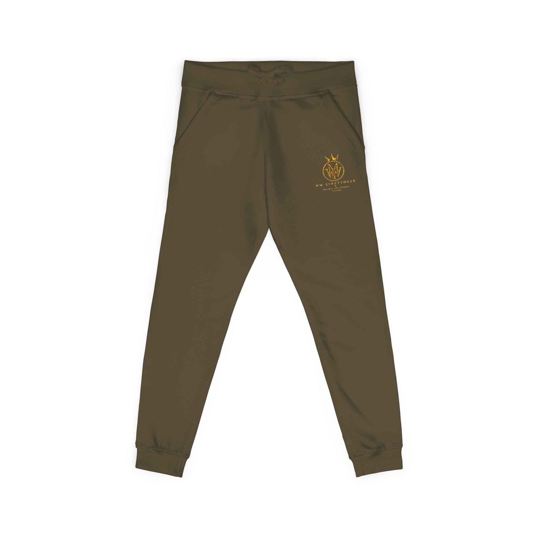 Embroidered Gold Bee Fleece Sweatpants – Cozy Casual Joggers