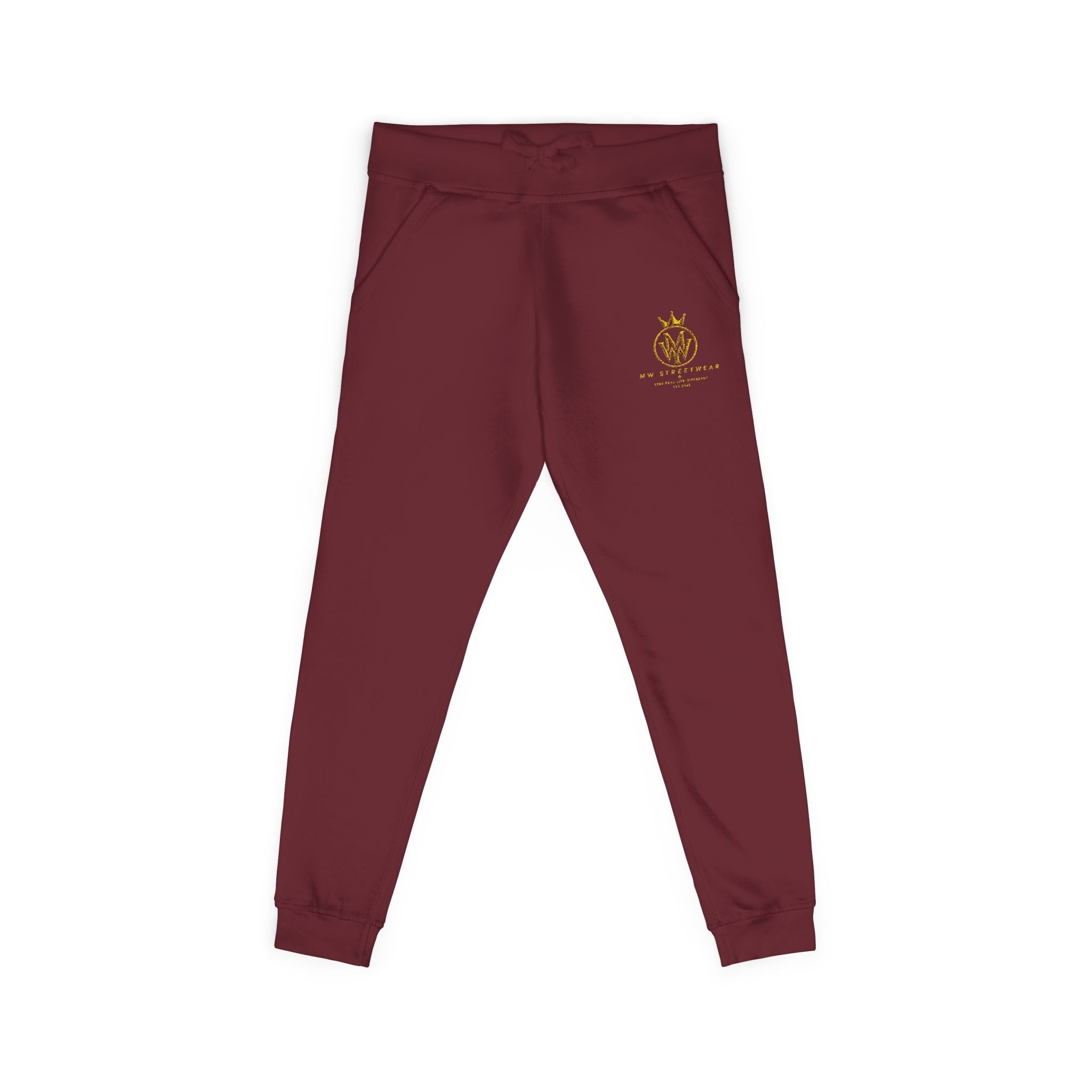 Embroidered Gold Bee Fleece Sweatpants – Cozy Casual Joggers