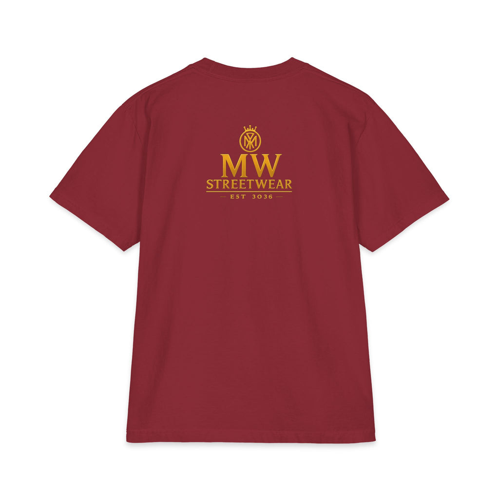 MW Streetwear Gold Crown T-Shirt — Luxury Logo Graphic Tee
