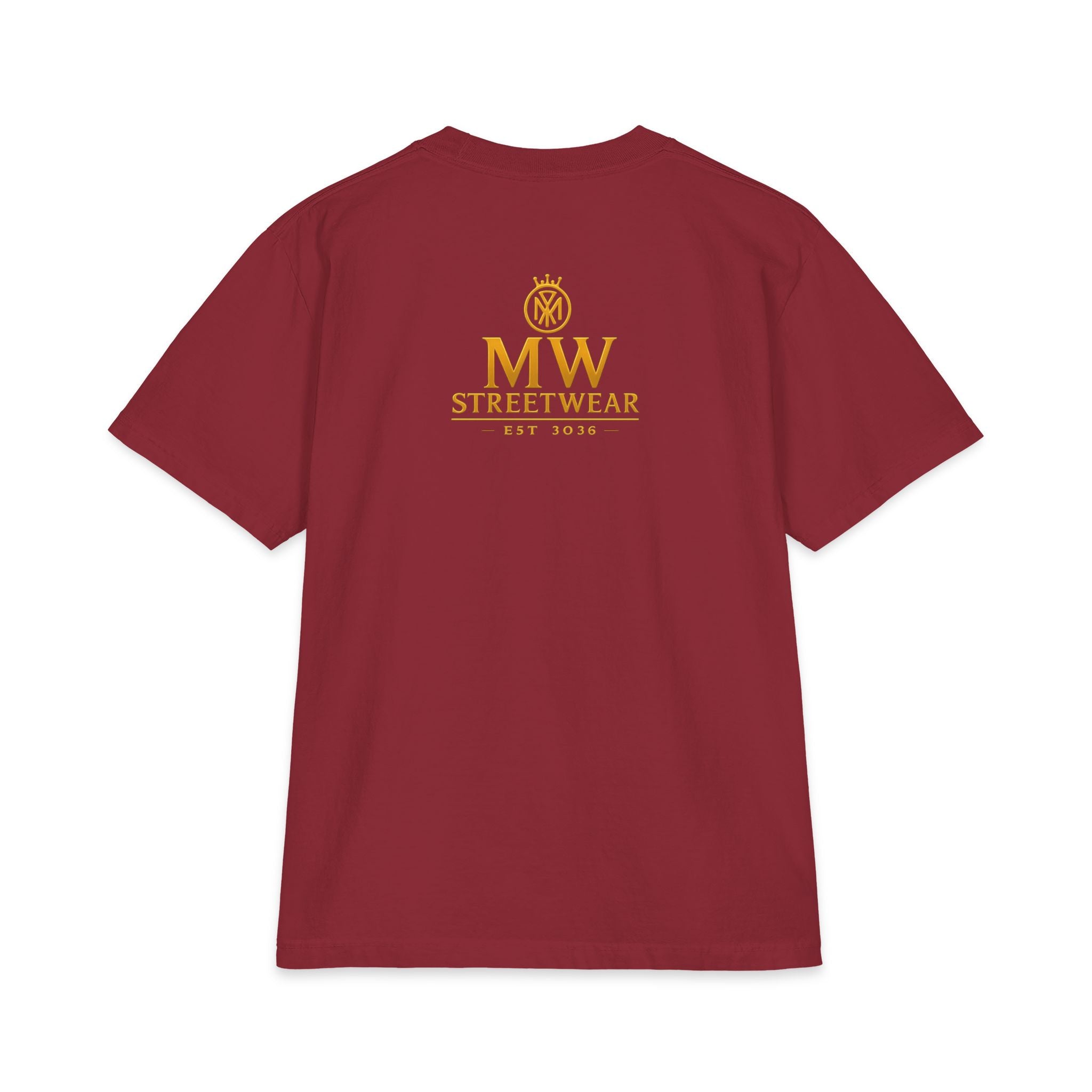MW Streetwear Gold Crown T-Shirt — Luxury Logo Graphic Tee