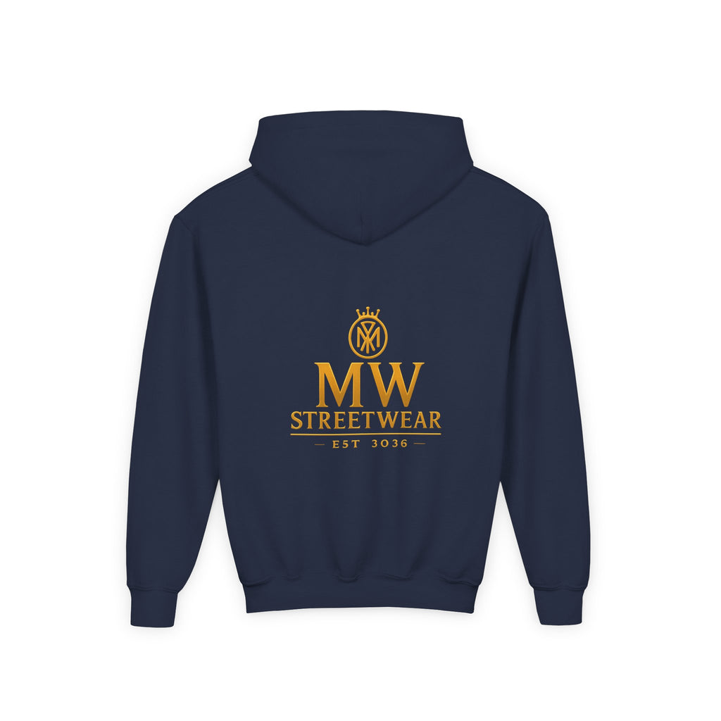 Youth Hoodie — MW Streetwear Gold Logo Pullover