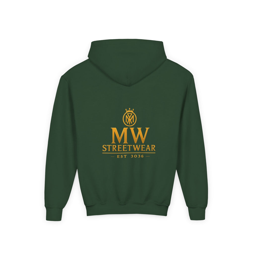 Youth Hoodie — MW Streetwear Gold Logo Pullover