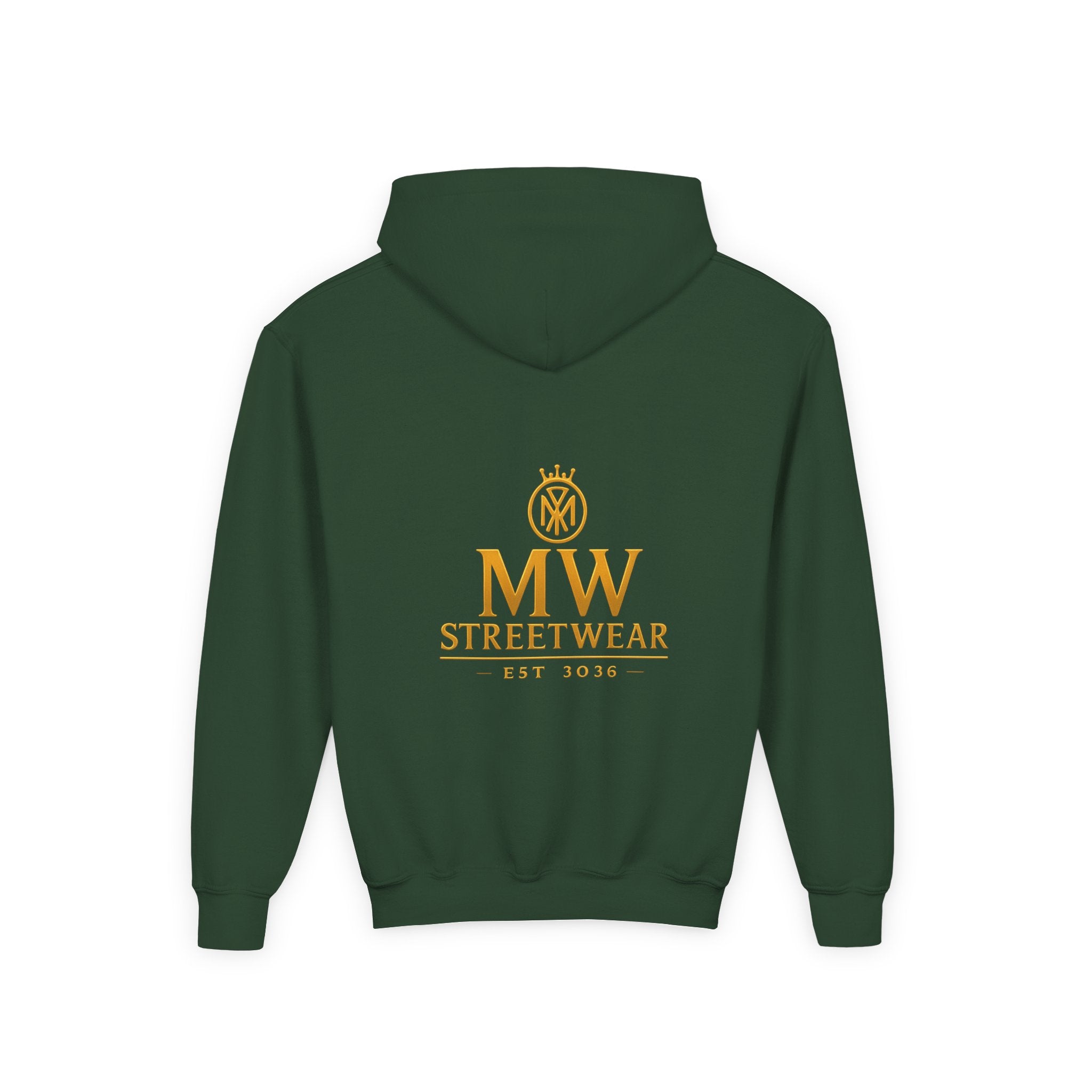 Youth Hoodie — MW Streetwear Gold Logo Pullover