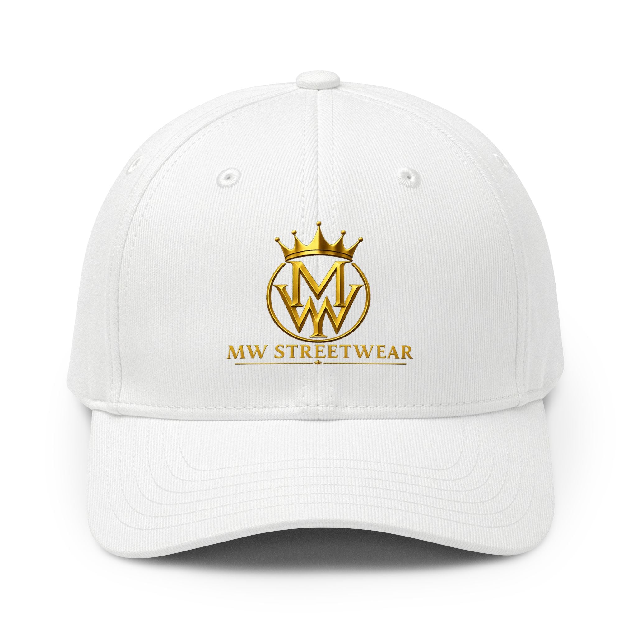 MW Streetwear Embroidered Logo Cap — White Adidas Alliance Baseball Hat
