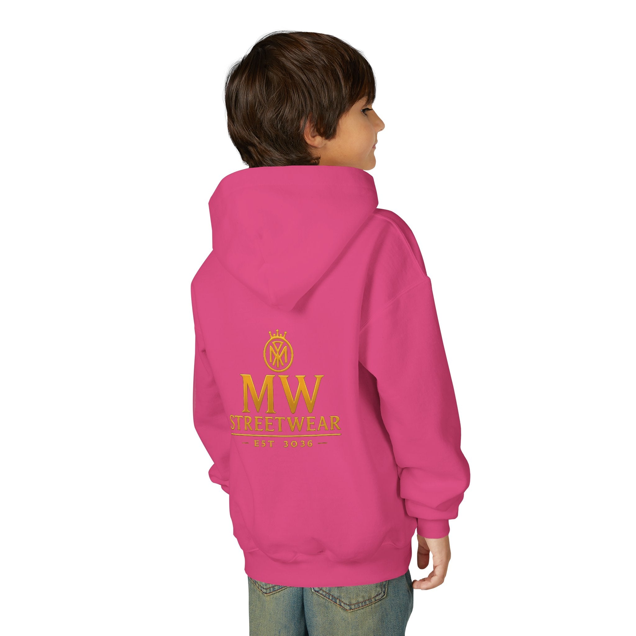 Youth Hoodie — MW Streetwear Gold Logo Pullover
