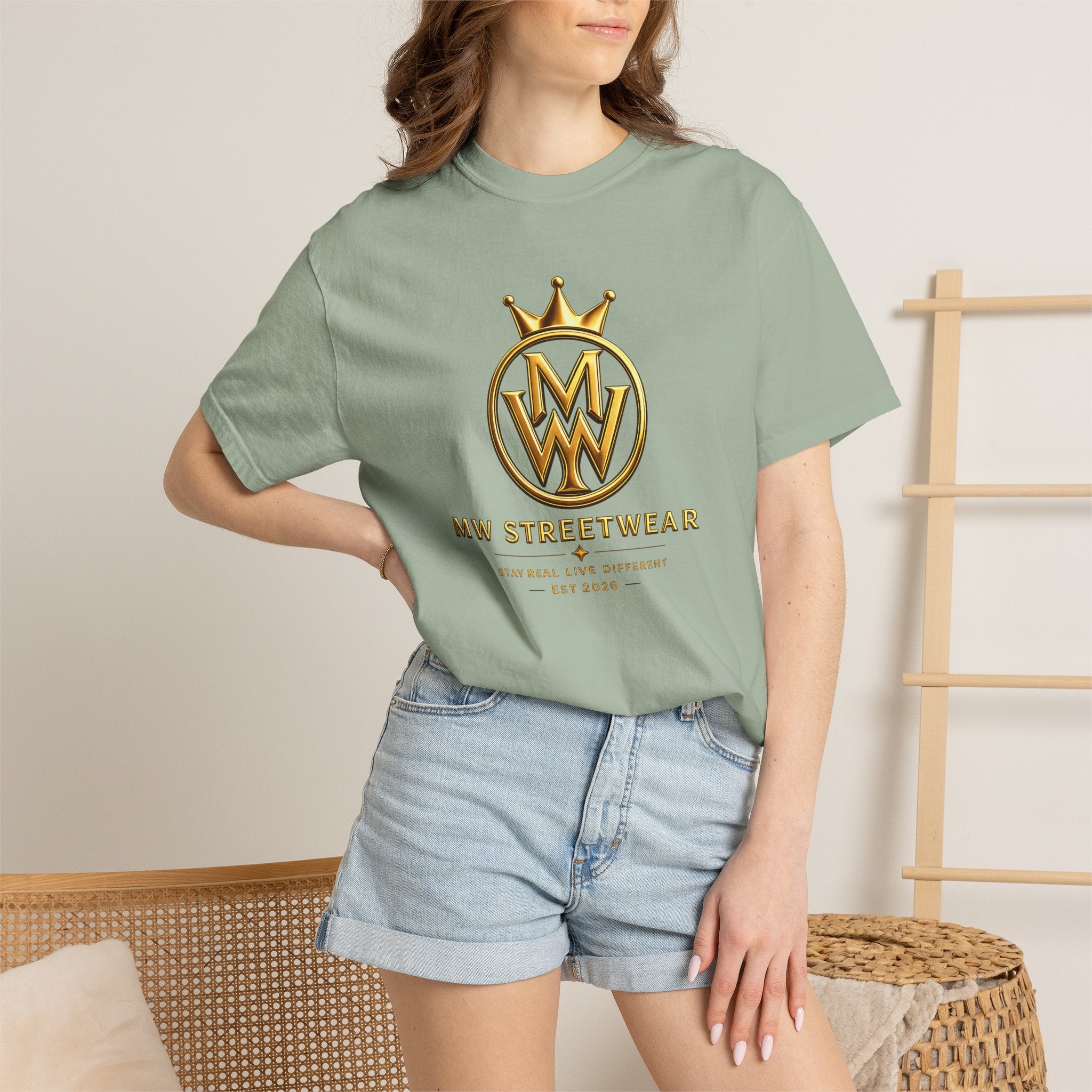 Streetwear T-Shirt — MW Streetwear Gold Crown Logo