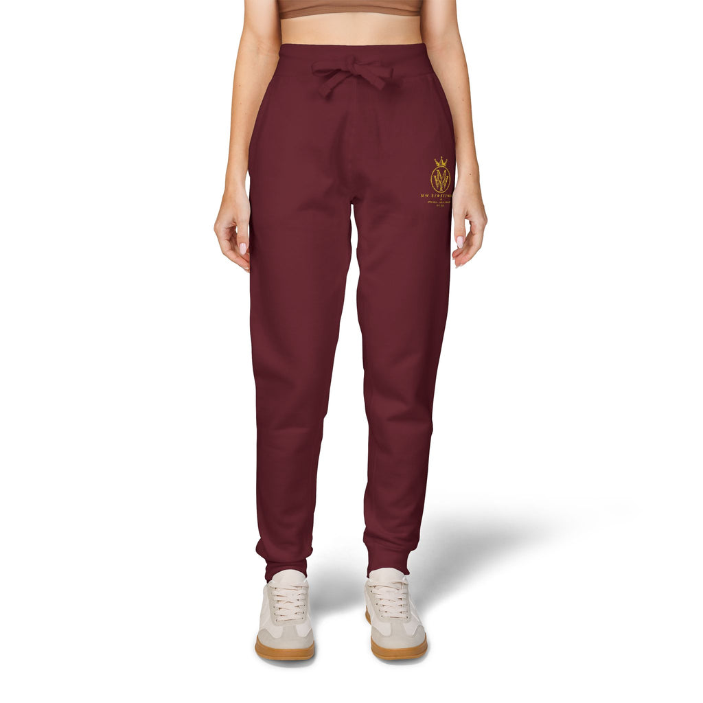 Embroidered Gold Bee Fleece Sweatpants – Cozy Casual Joggers