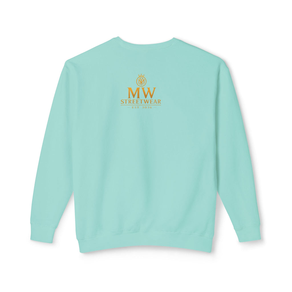 Gold Crown MW Logo Crewneck Sweatshirt — Luxury Monogram Streetwear