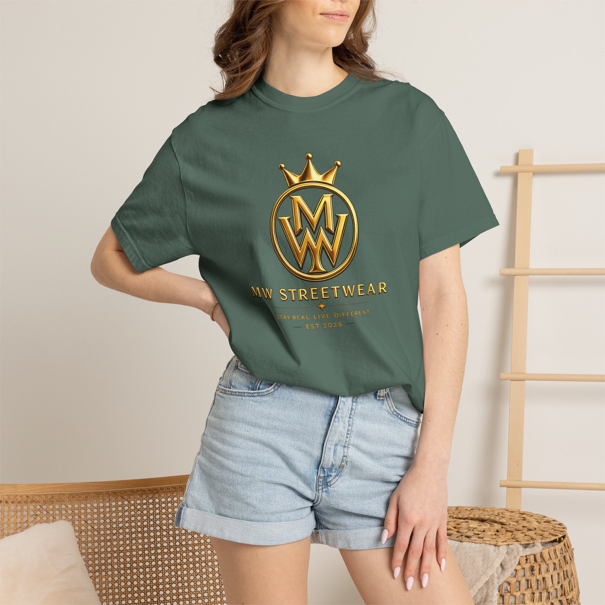 Streetwear T-Shirt — MW Streetwear Gold Crown Logo