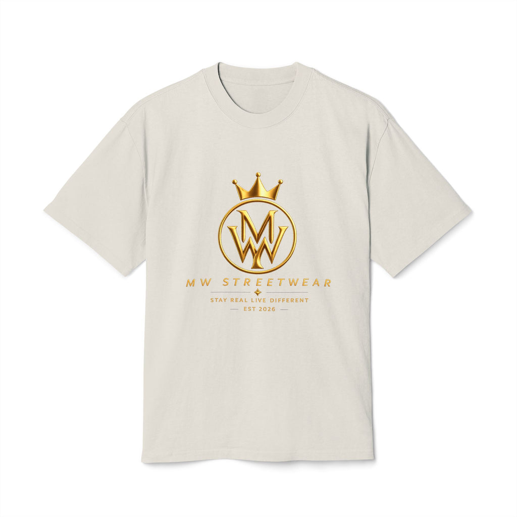 Crown Logo Streetwear Tee — “MW Streetwear” Vintage Faded T‑Shirt