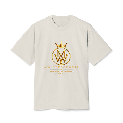 Crown Logo Streetwear Tee — “MW Streetwear” Vintage Faded T‑Shirt