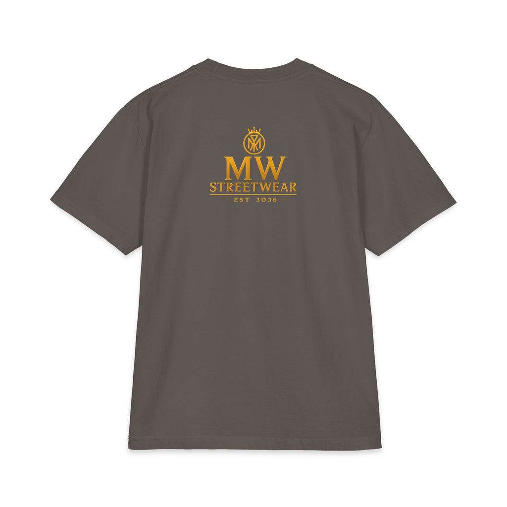 MW Streetwear Gold Crown T-Shirt — Luxury Logo Graphic Tee