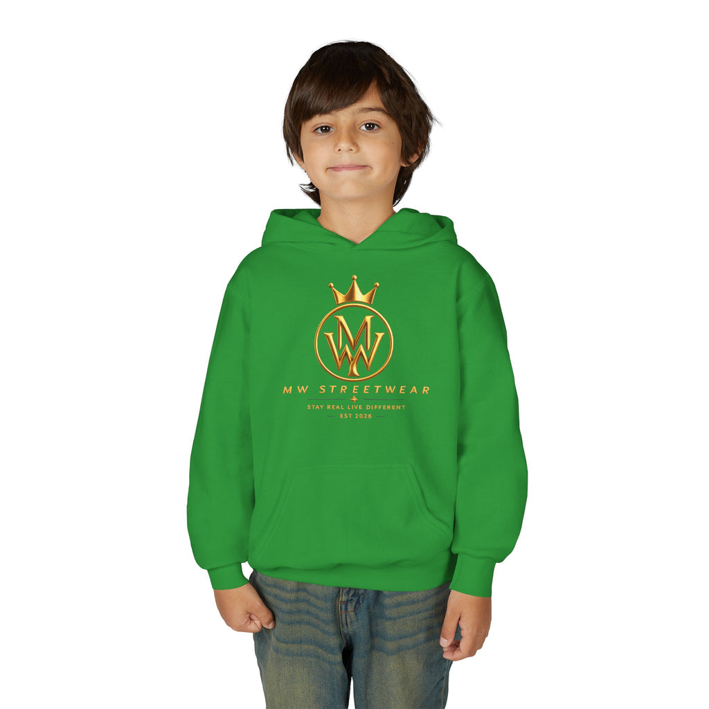 Youth Hoodie — MW Streetwear Gold Logo Pullover