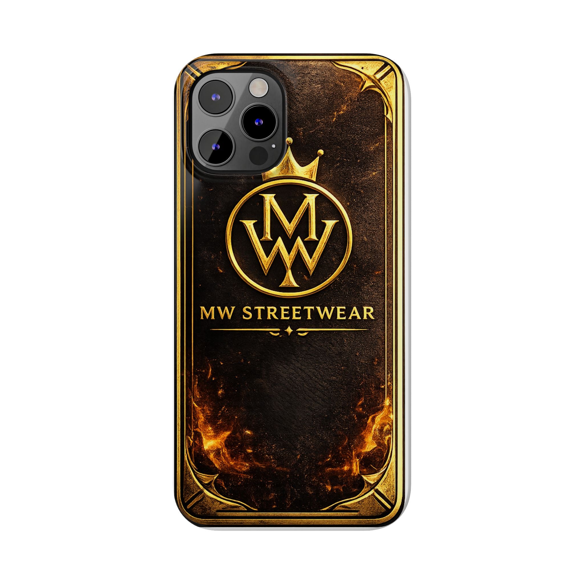 Slim Phone Case — MW Streetwear Gold Crest Design