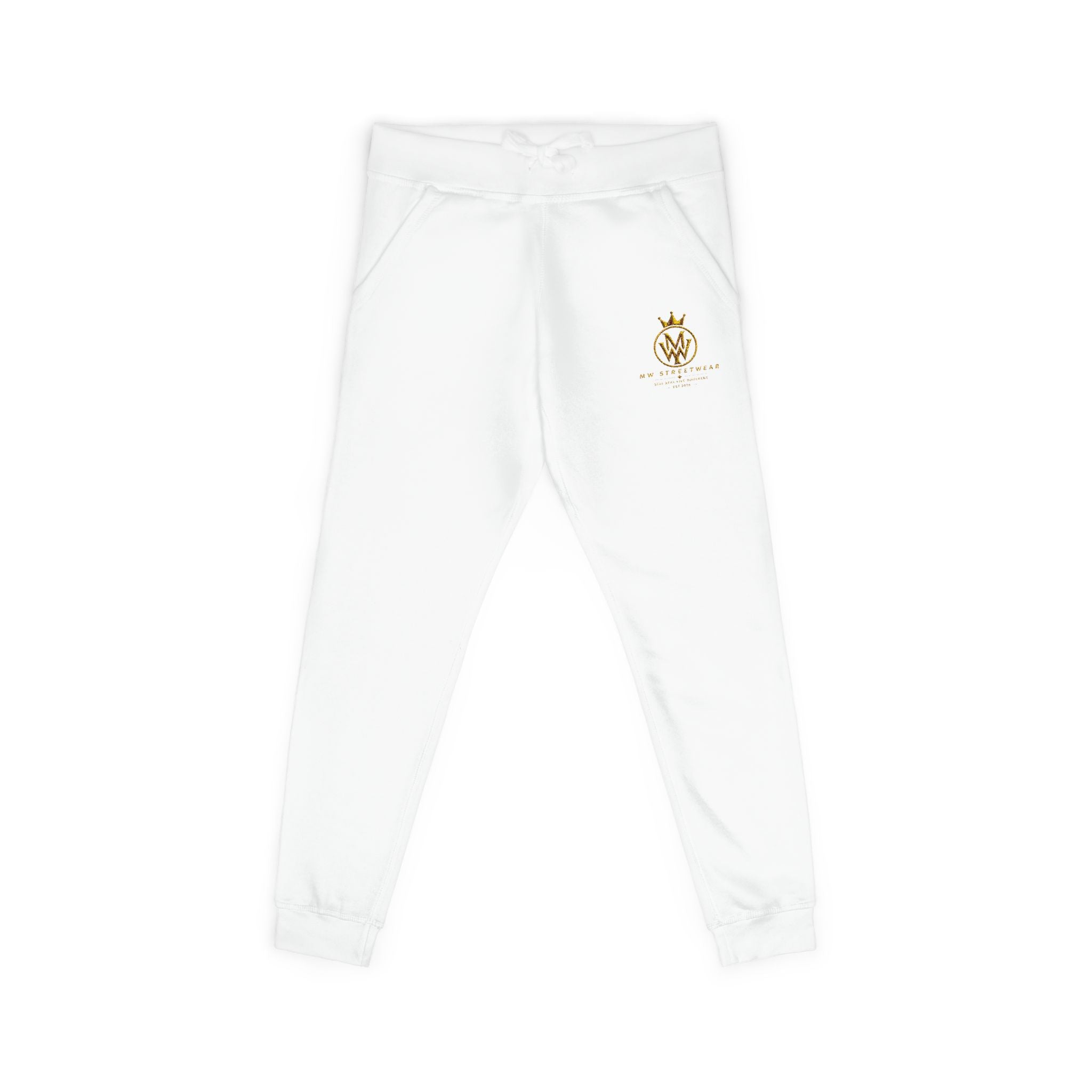 Embroidered Gold Bee Fleece Sweatpants – Cozy Casual Joggers