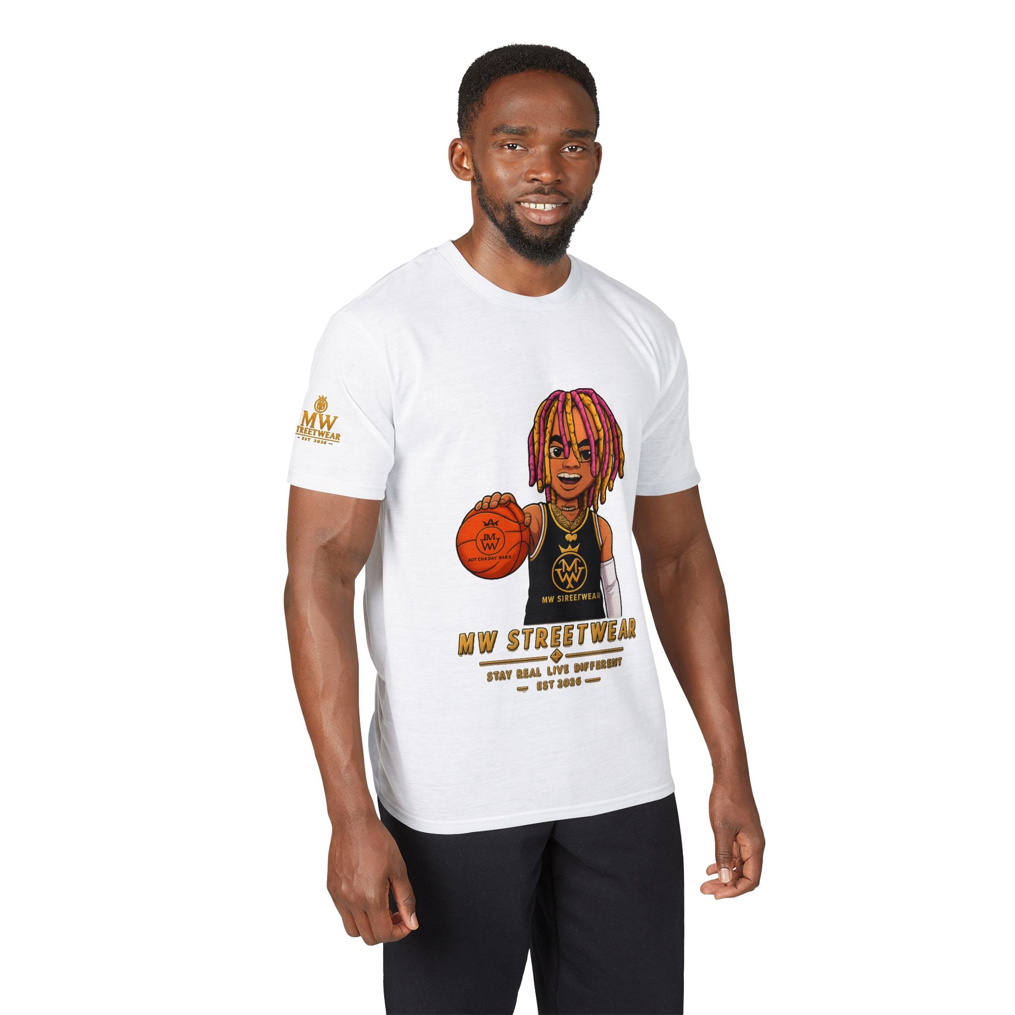Streetwear Basketball Graphic T-Shirt — MW Streetwear Logo