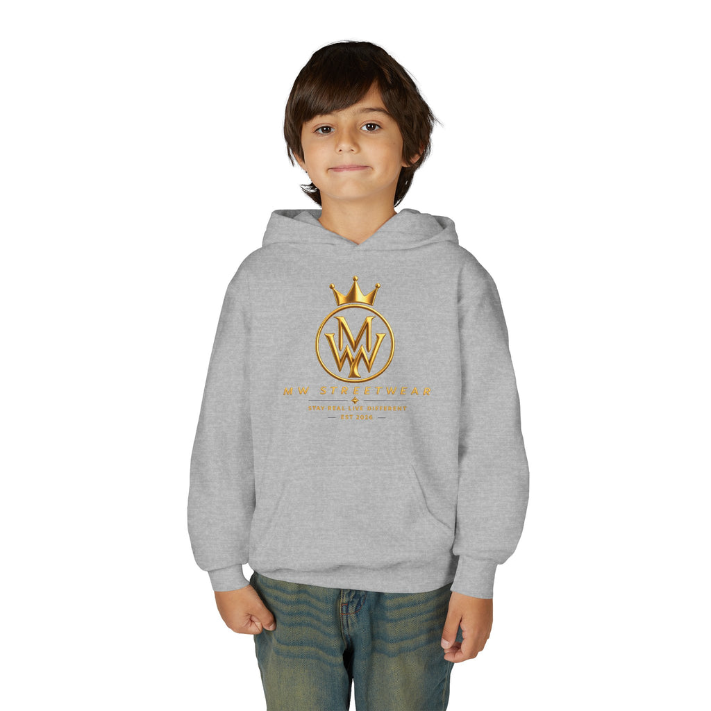 Youth Hoodie — MW Streetwear Gold Logo Pullover