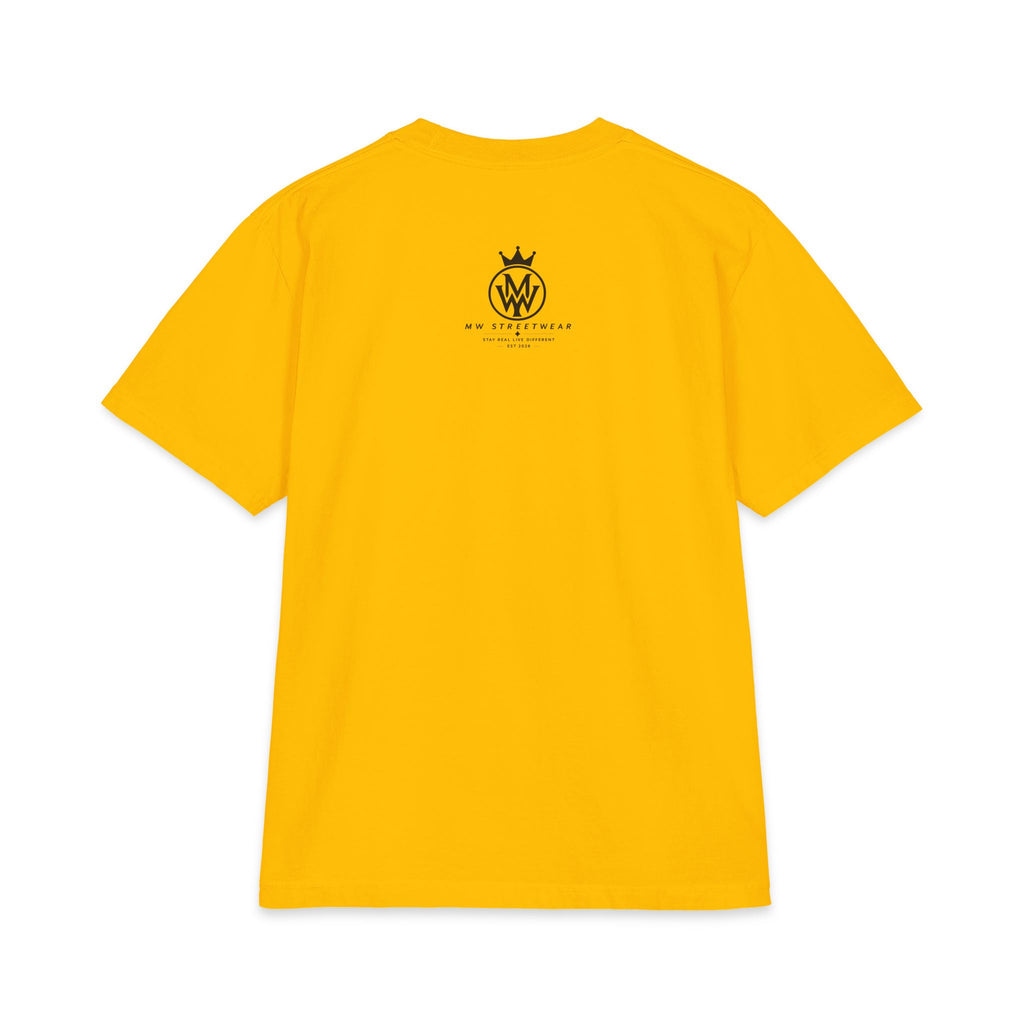 Crowned MW Logo T-Shirt — Minimal Monogram Graphic Tee