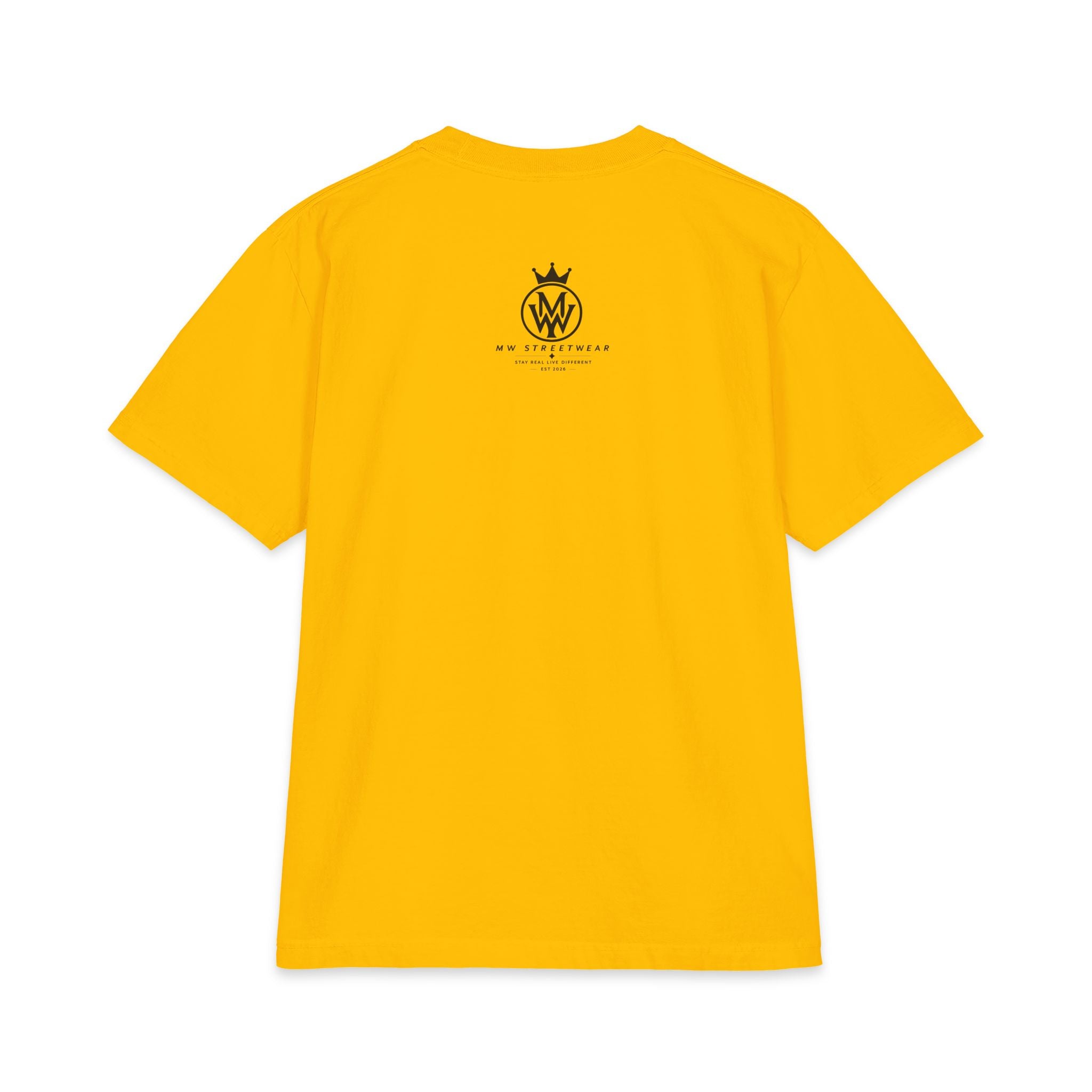 Crowned MW Logo T-Shirt — Minimal Monogram Graphic Tee