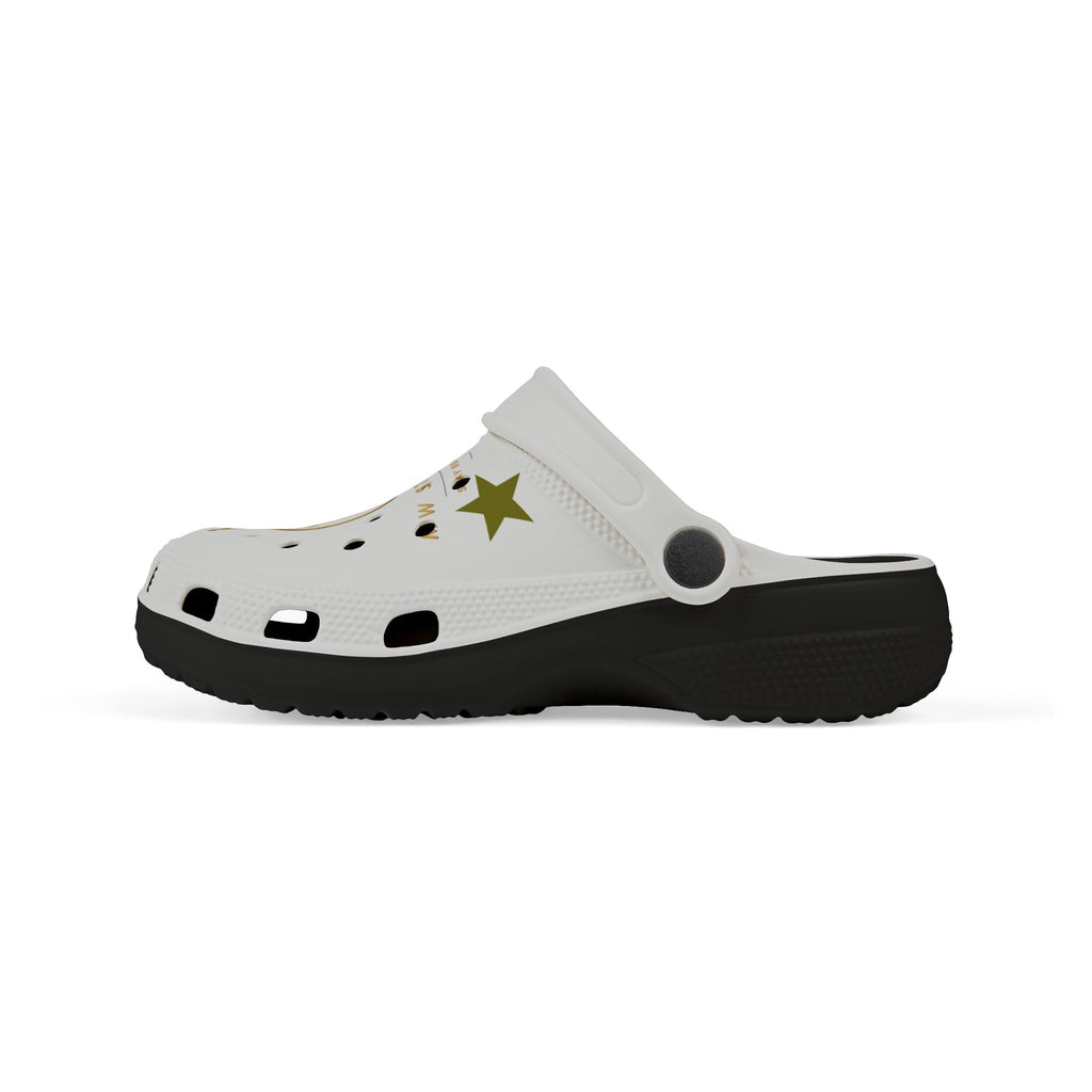 Kids Clogs — Gold Crown "MW Streetwear" EVA Foam Slip-Ons