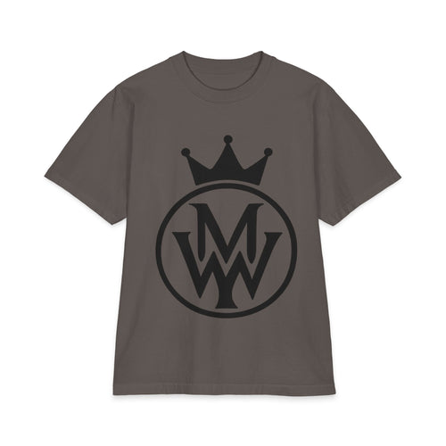 Crowned MW Logo T-Shirt — Minimal Monogram Graphic Tee