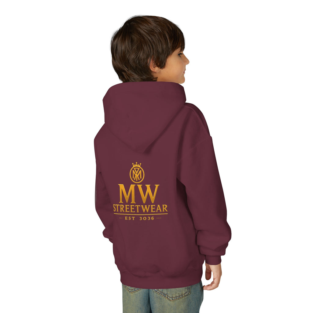 Youth Hoodie — MW Streetwear Gold Logo Pullover