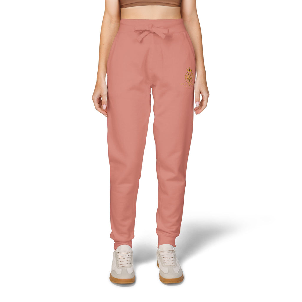 Embroidered Gold Bee Fleece Sweatpants – Cozy Casual Joggers
