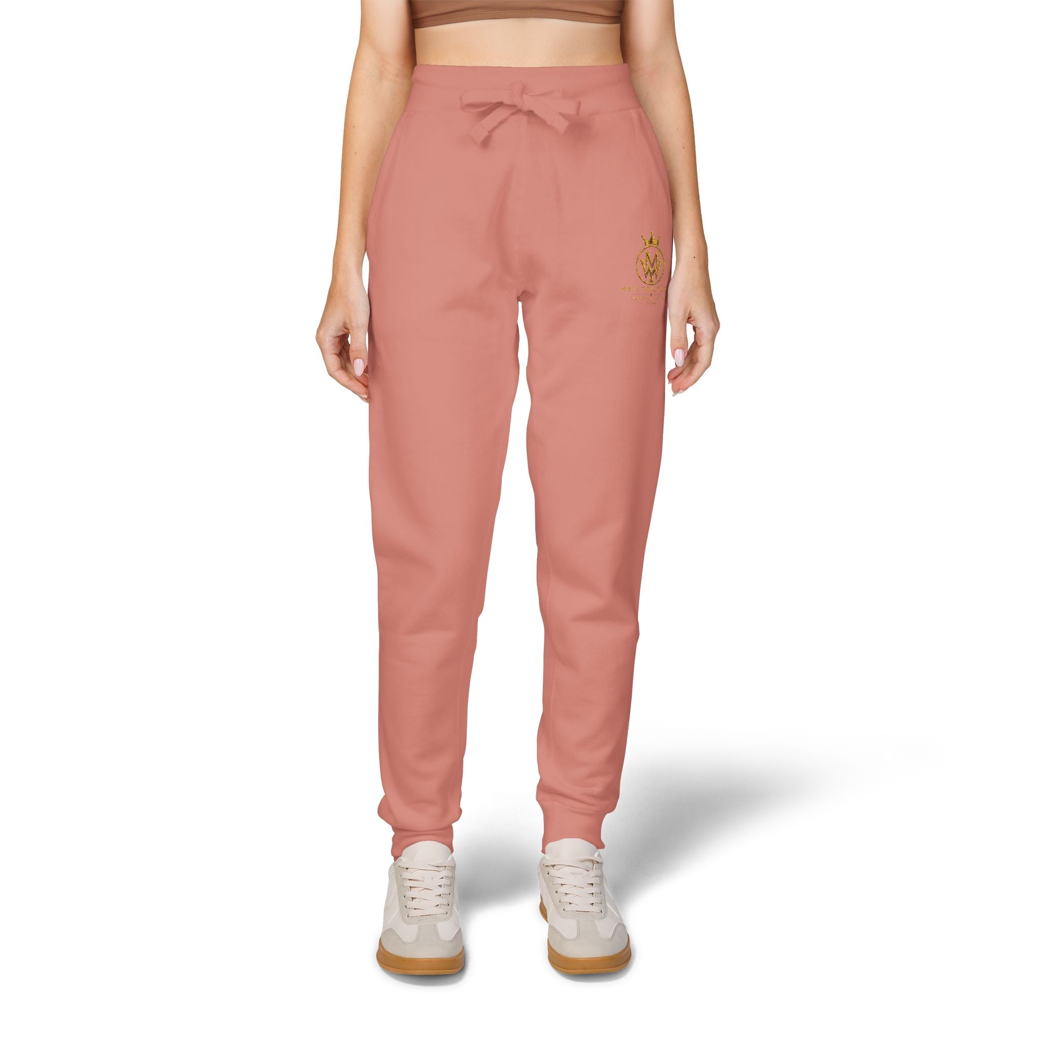 Embroidered Gold Bee Fleece Sweatpants – Cozy Casual Joggers