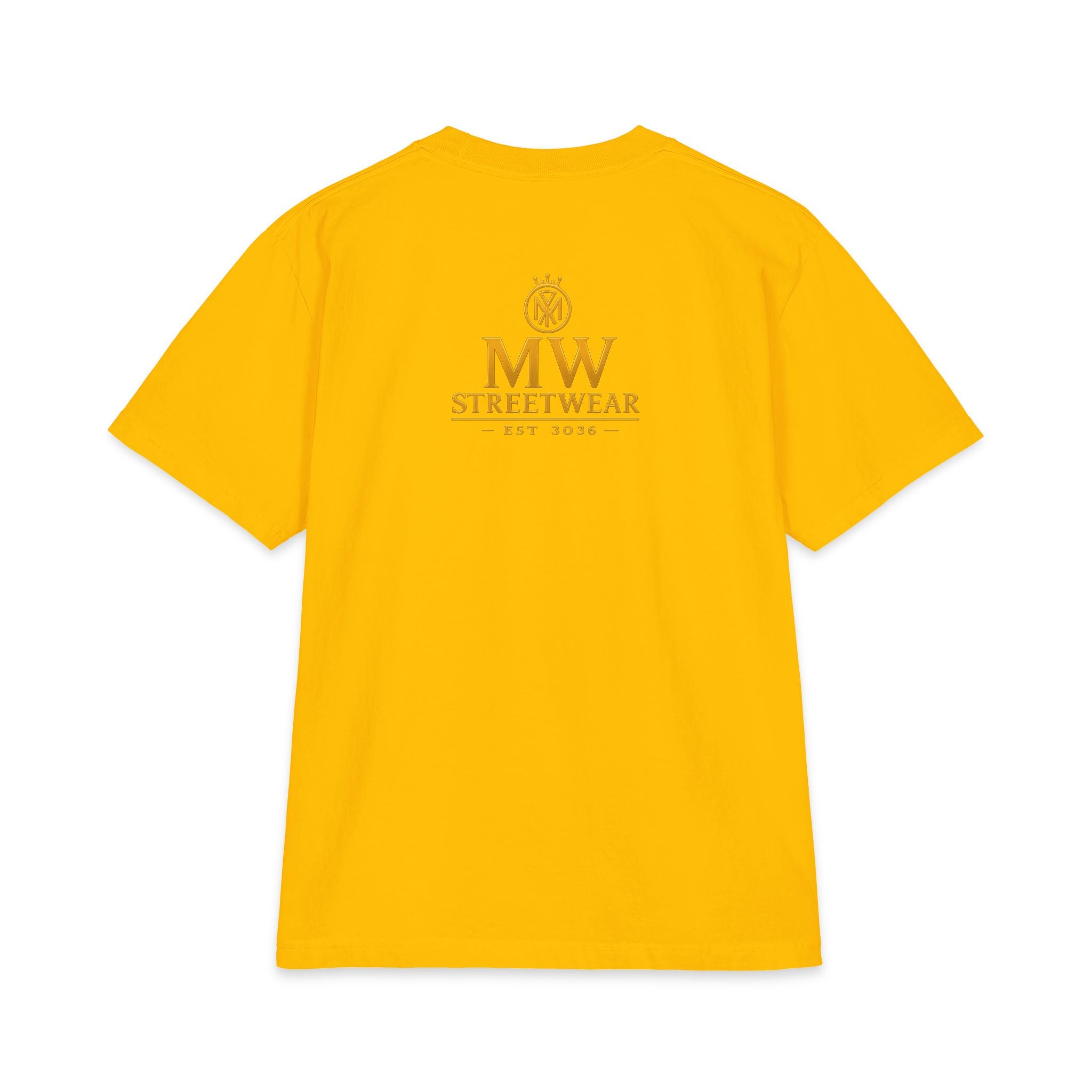 MW Streetwear Gold Crown T-Shirt — Luxury Logo Graphic Tee