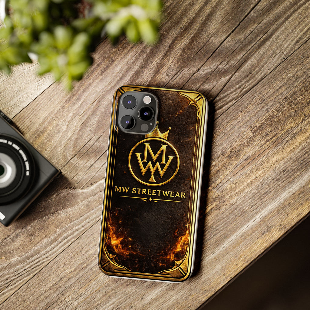 Slim Phone Case — MW Streetwear Gold Crest Design