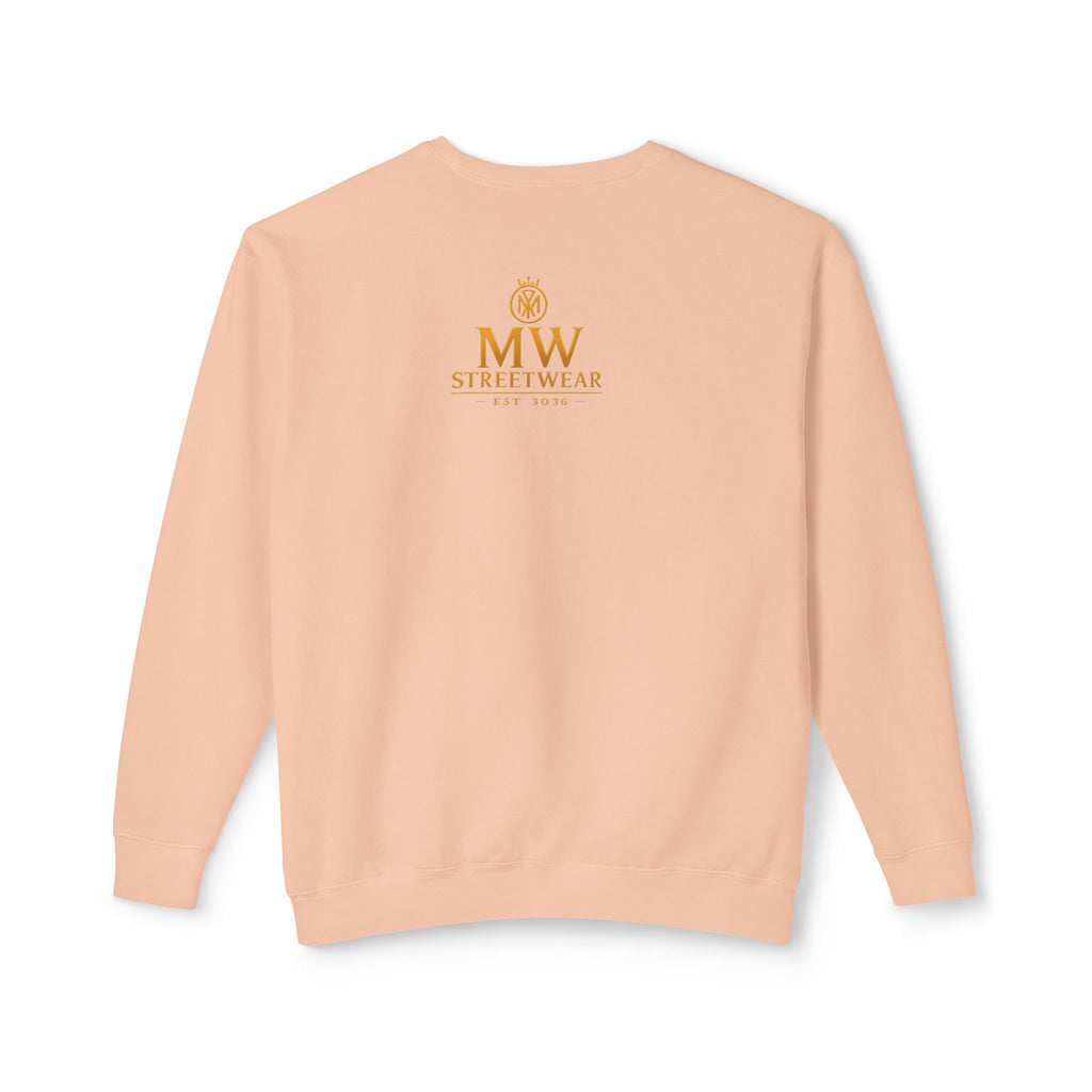 Gold Crown MW Logo Crewneck Sweatshirt — Luxury Monogram Streetwear