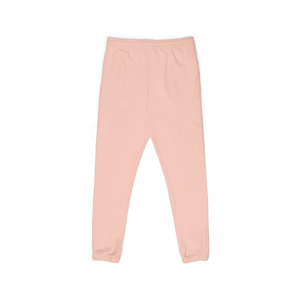 Ember Crest Sweatpants — Garment-Dyed Fleece Joggers with Sun Emblem