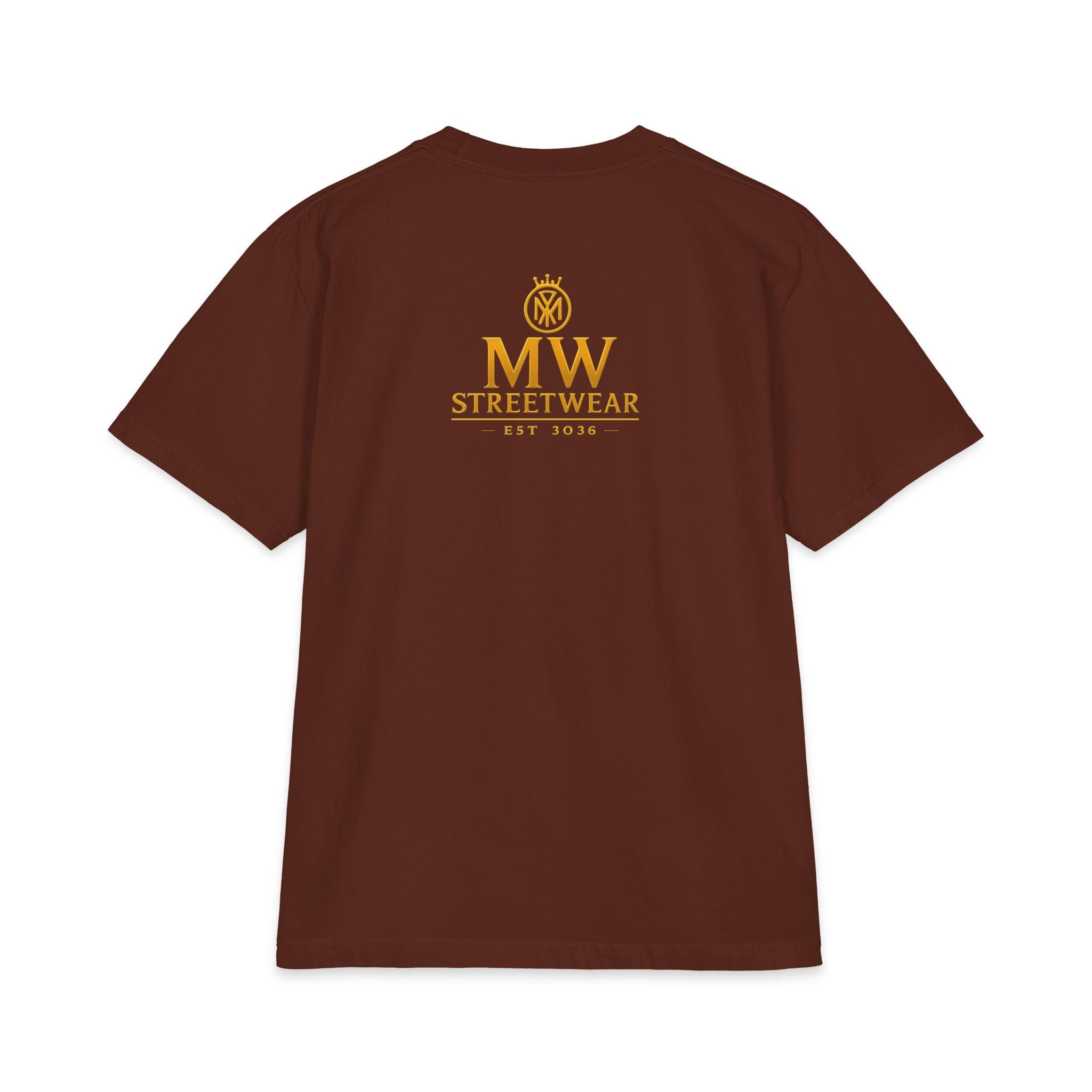 MW Streetwear Gold Crown T-Shirt — Luxury Logo Graphic Tee