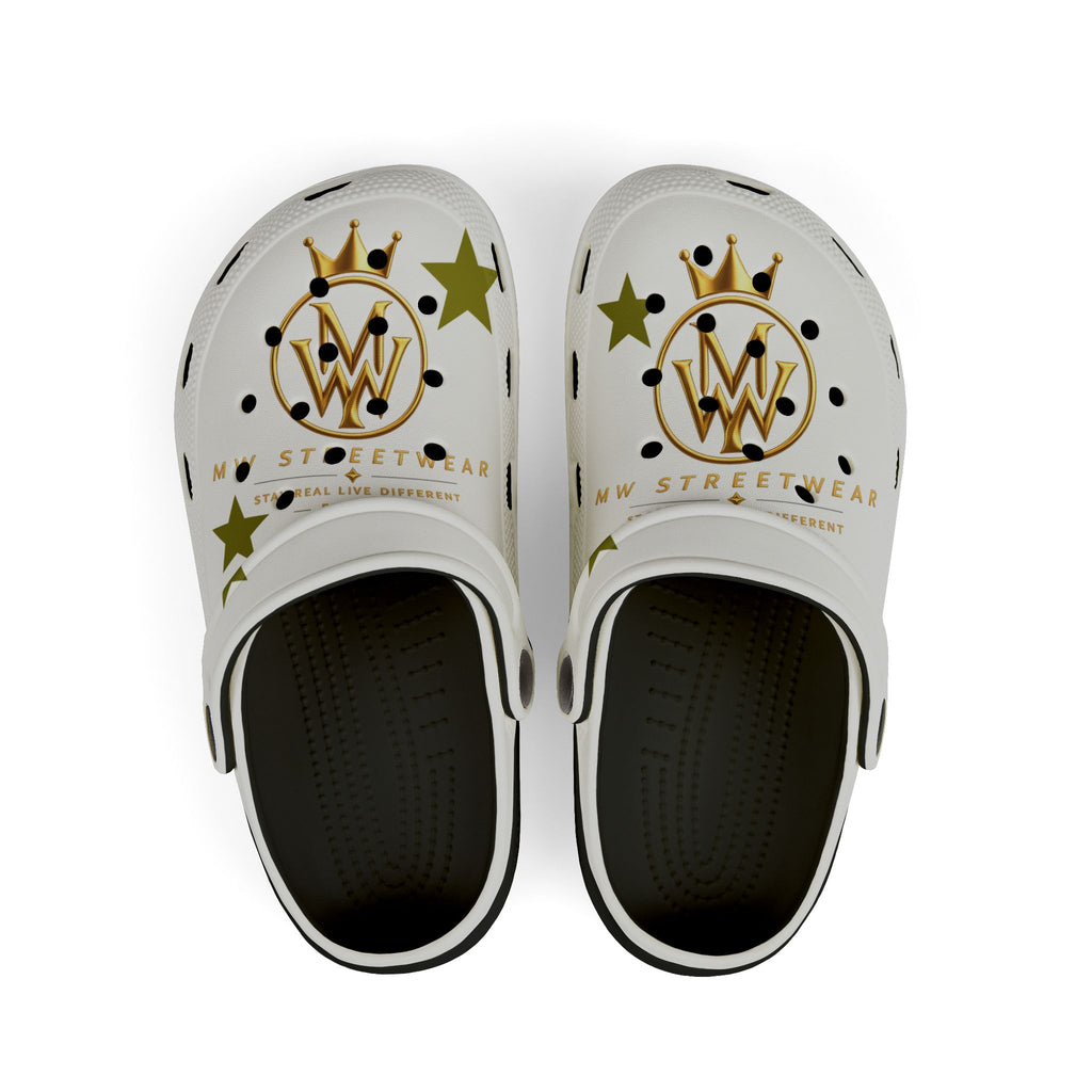 Kids Clogs — Gold Crown "MW Streetwear" EVA Foam Slip-Ons