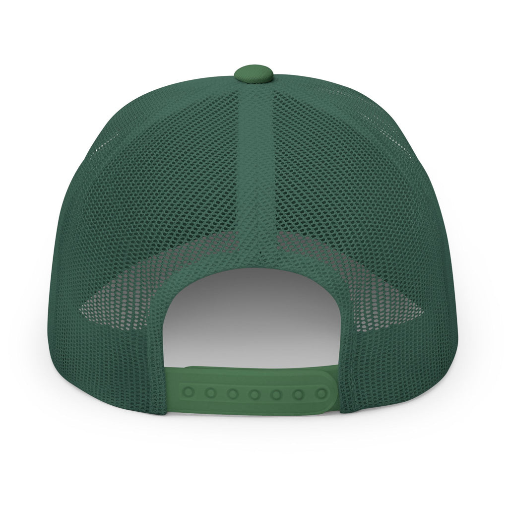 Embroidered Trucker Cap — Gold Crown Patch Snapback
