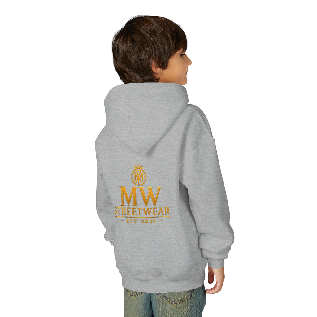 Youth Hoodie — MW Streetwear Gold Logo Pullover