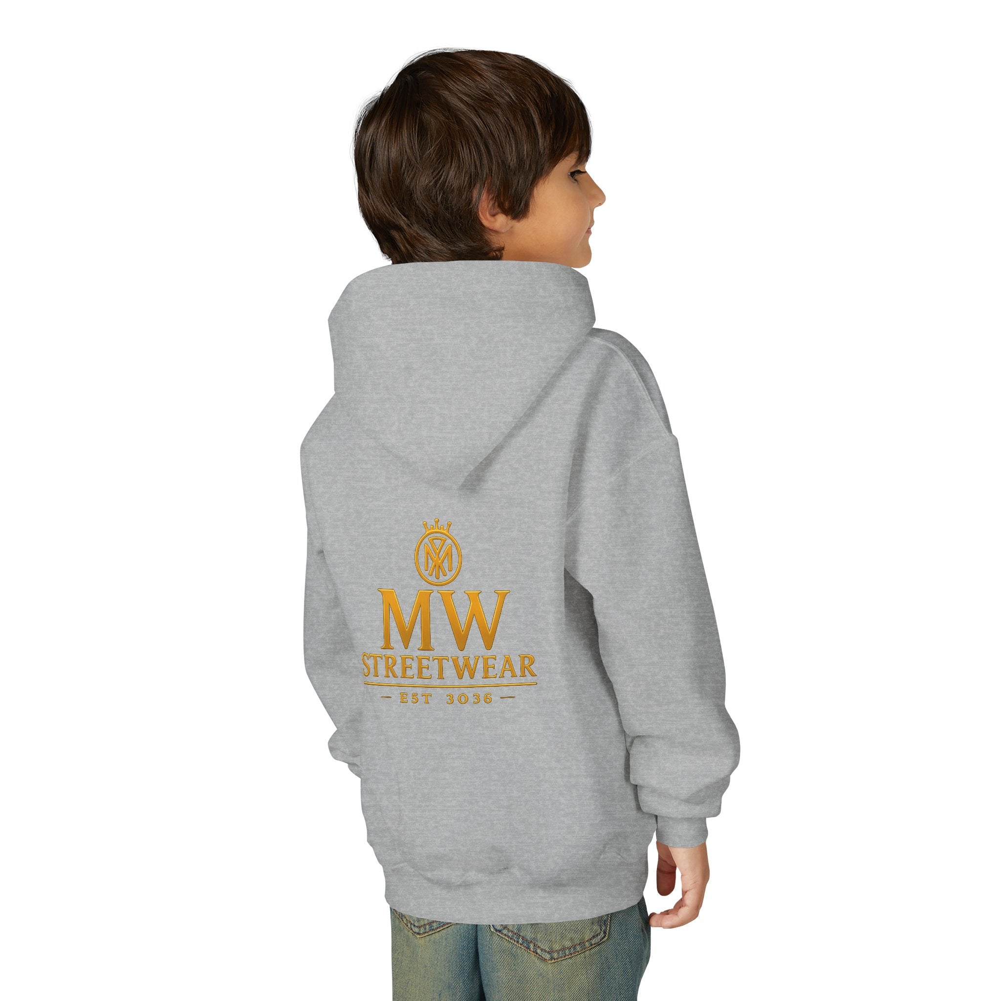 Youth Hoodie — MW Streetwear Gold Logo Pullover