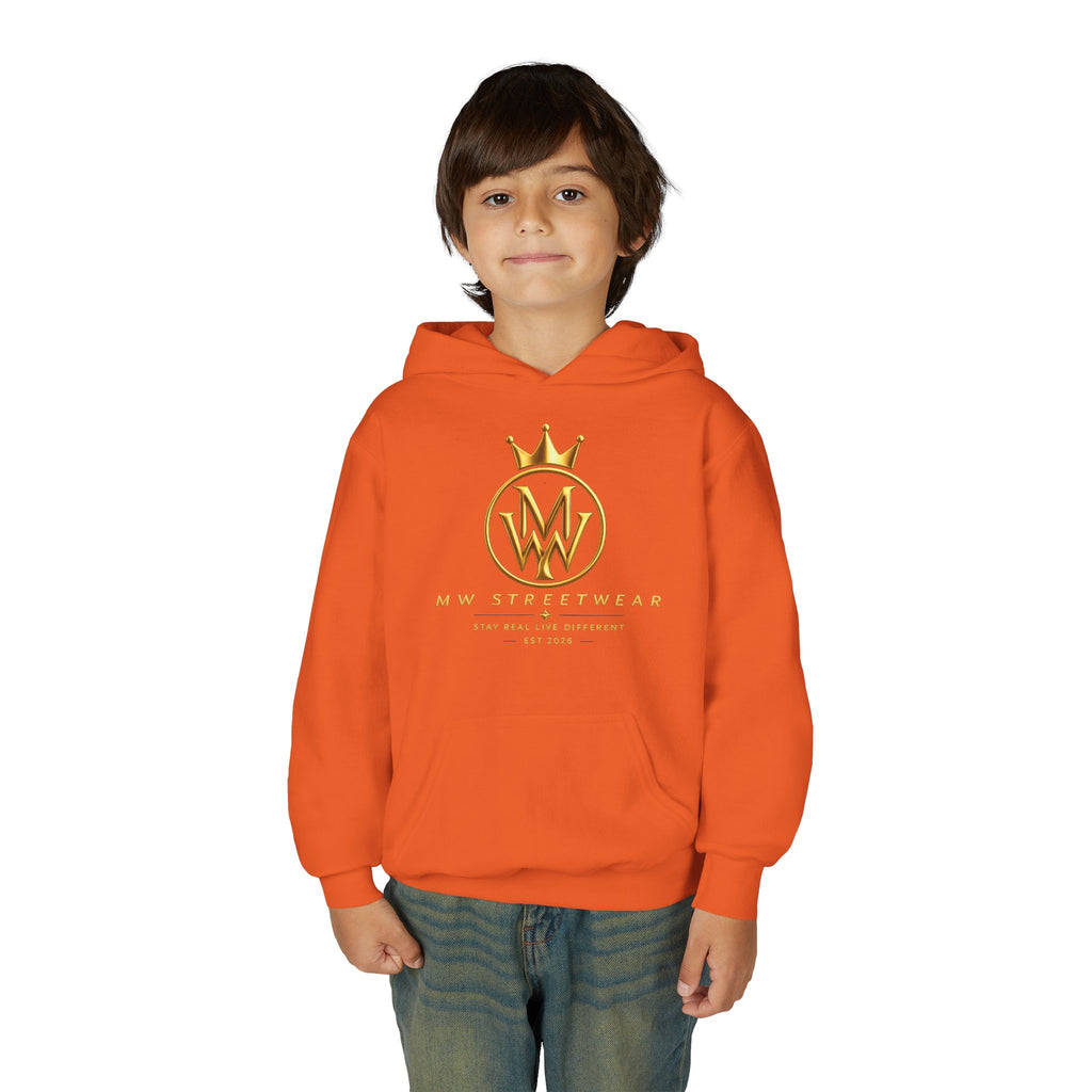 Youth Hoodie — MW Streetwear Gold Logo Pullover