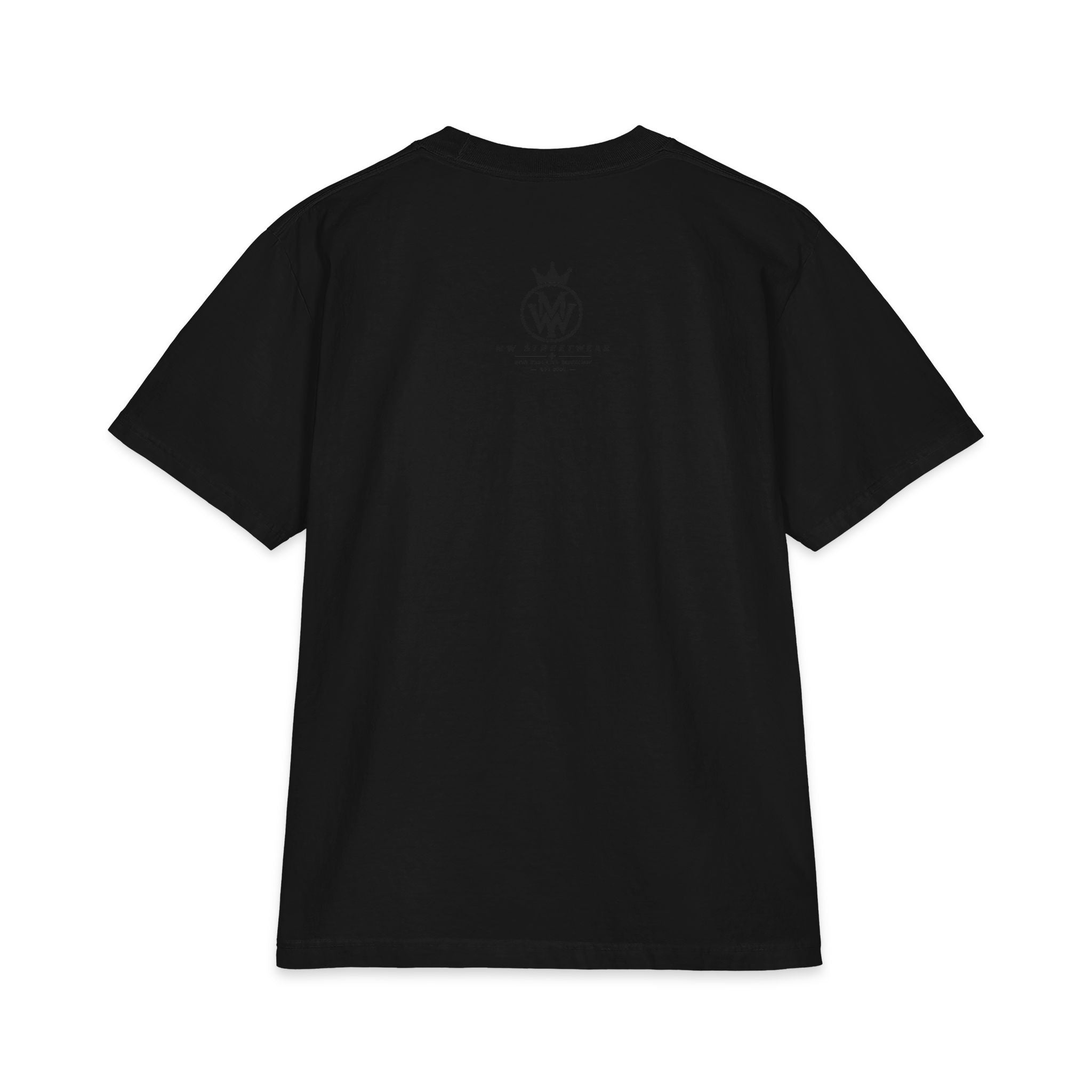 Crowned MW Logo T-Shirt — Minimal Monogram Graphic Tee