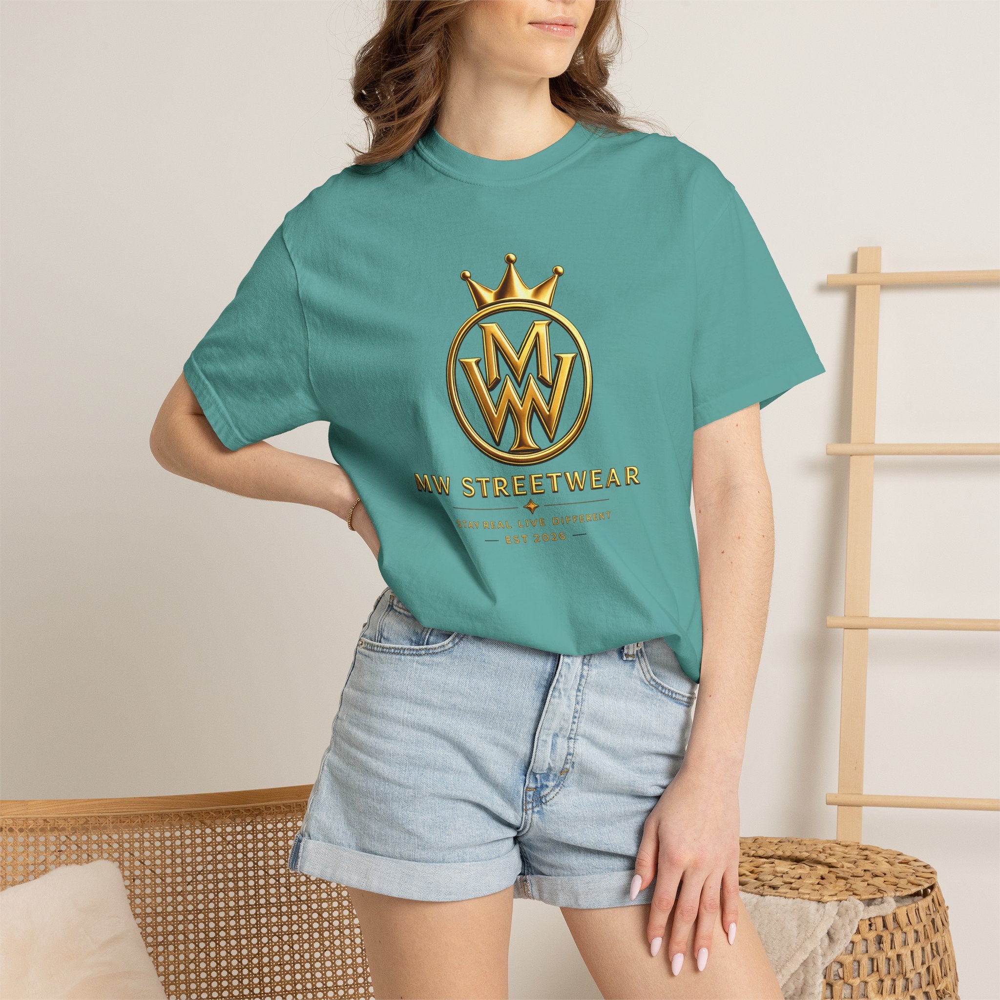 Streetwear T-Shirt — MW Streetwear Gold Crown Logo