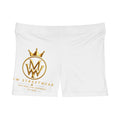 Gold Crown Logo Women's Bike Shorts — WW Streetwear Athletic Shorts